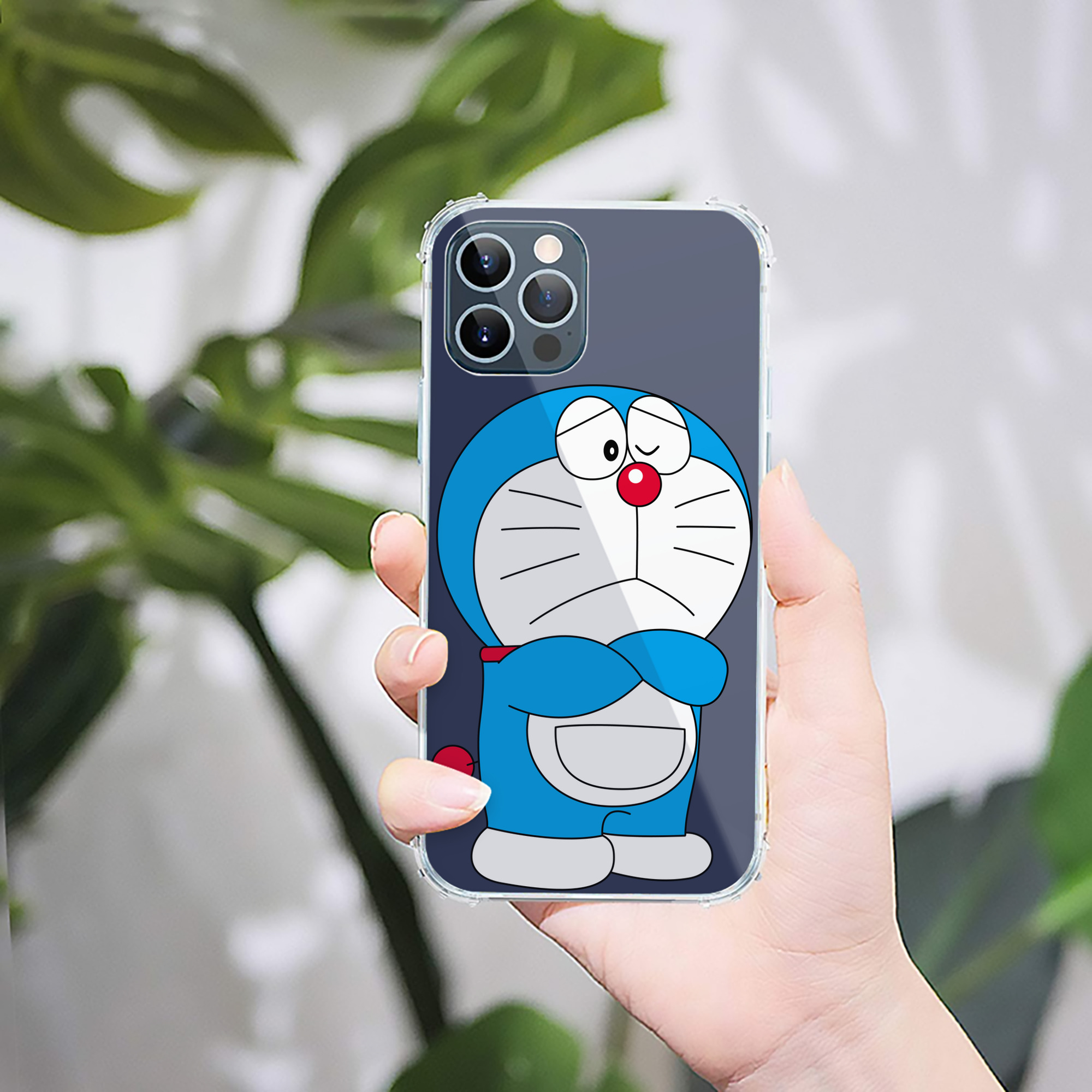 （画像用） ドラえもん Doraemon 【iPhone 12シリーズ対応】透明スマホケース（クリアソフトケース）